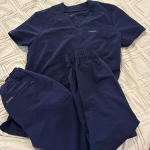 Jaanuu Navy Blue Scrub Set